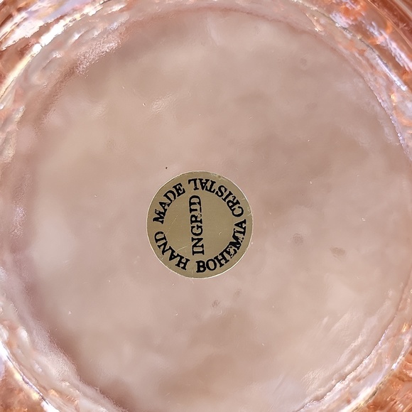 Vintage Handmade Ingrid Malachite crystal trinket box with lid - Picture 7 of 9